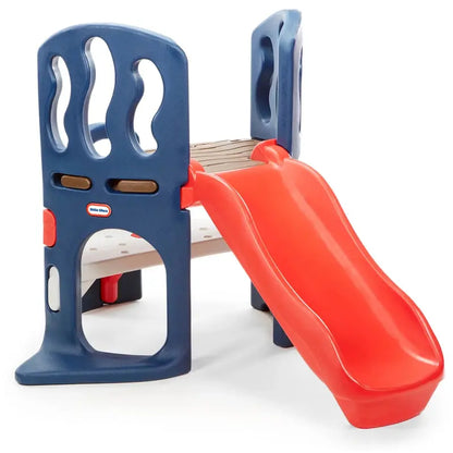 Hide-and-Slide Kids’ Climber & Slide  Blue and Red Indoor/Outdoor Play Structure for Ages 26