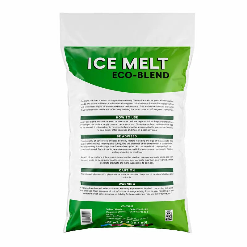 Eco-Blend 40lb Ice Melter  Biodegradable, Environmentally Friendly, -10°F Effective
