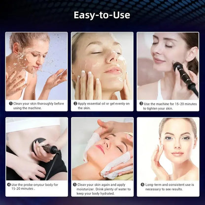 At-Home RF Cellulite Treatment Device  Handheld Radiofrequency Massager for Smoother Skin Texture