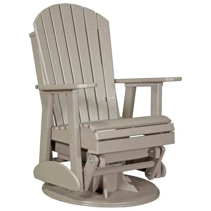 All-Weather Poly Lumber Adirondack Swivel Glider  Rust-Resistant Outdoor Seating