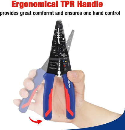 WORKPRO 8″ Multi-Function Wire Stripper/Cutter/Crimper Tool