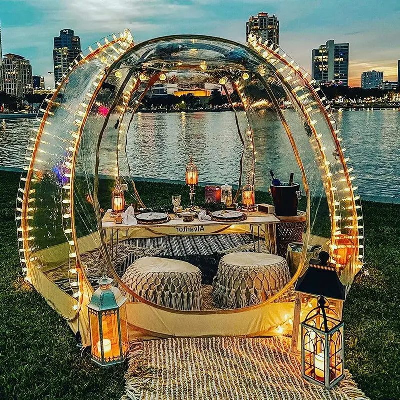 Pop-Up Bubble Tent Gazebo  810 Person Igloo-Style Dome Canopy for Patio, Garden, or Outdoor Events