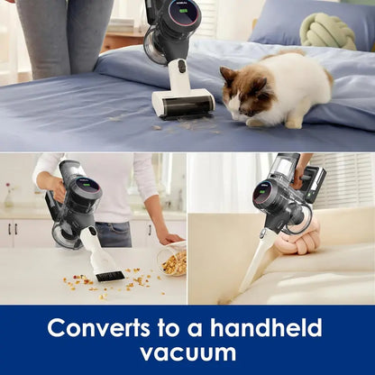 Lightweight Cordless Stick Vacuum  High-Suction Handheld Cleaner for Cars, Carpets, Hard Floors & Pet Hair Removal