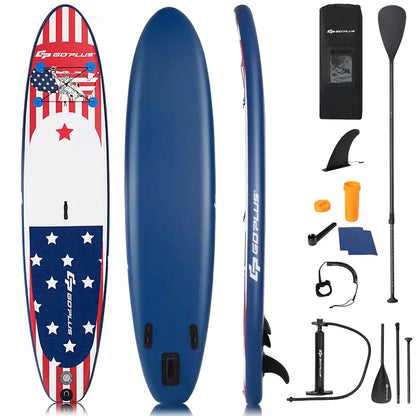 10- or 11-Foot Inflatable Stand-Up Paddle Board  Fade-Resistant Inkjet Graphic Design
