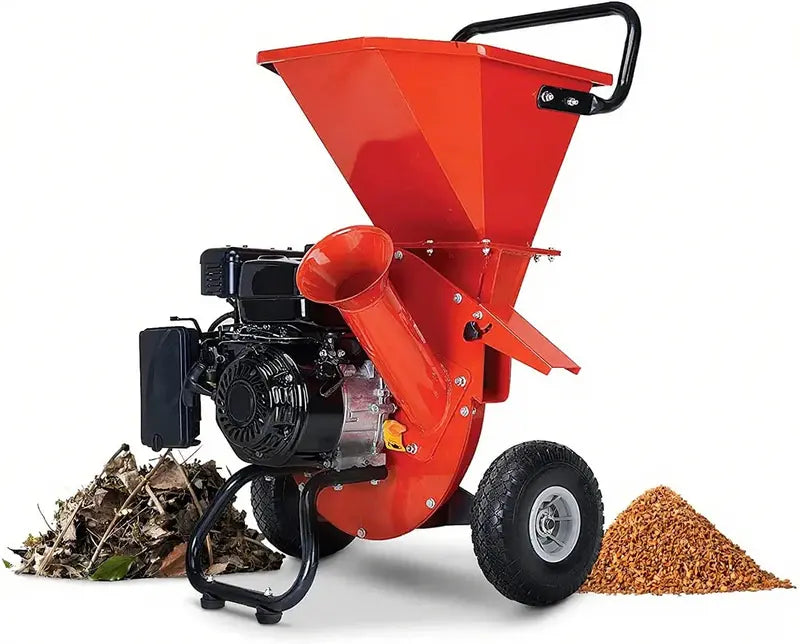 Heavy-Duty Gas-Powered Wood Chipper & Shredder  Mulching Machine for Landscaping